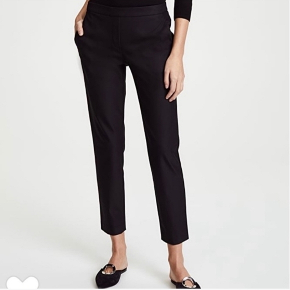 Theory Black Thaniel Approach Ankle Pants - Picture 1 of 8